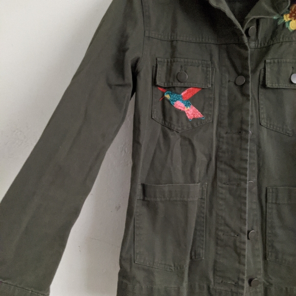 Embroidered Button Up Jacket - Picture 8 of 13
